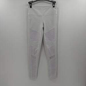 Alo Women's Moto Leggings - White - Small